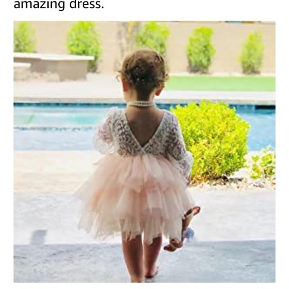 Baby girl tulle flower girl dress - Picture 5 of 14